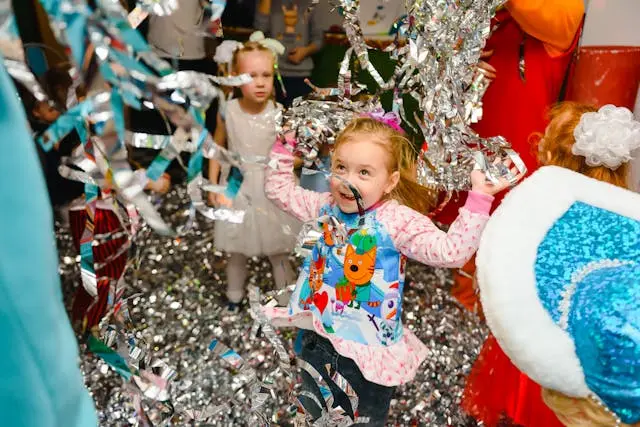 niña en fiesta infantil