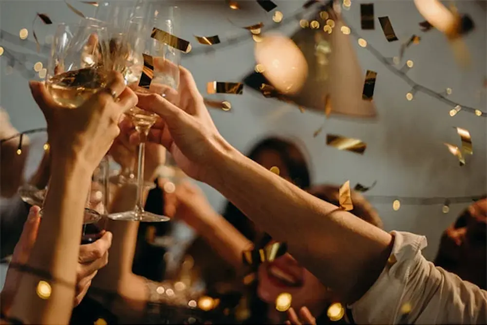 Fiesta de fin de año empresarial