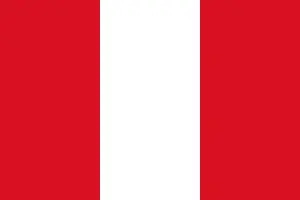 Bandera del Perú sin escudo