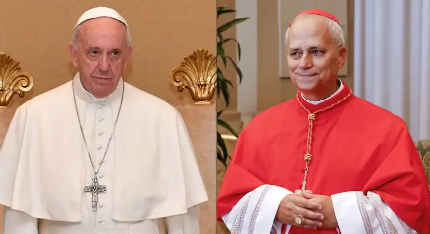 Papa franciso y Papa Robert