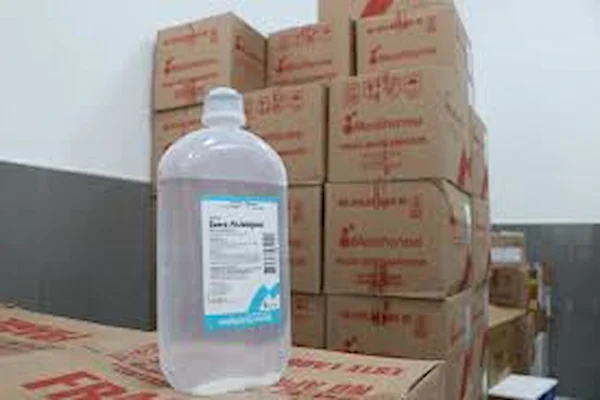 foto del caso suero medifarma que no tuvo control de calidad