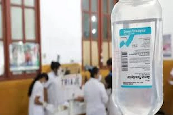 foto del suero fisiologico defectuoso medifarma sin control de calidad