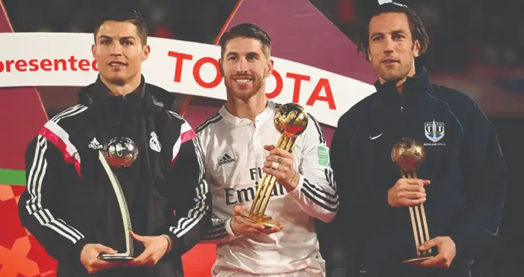 Ivan Vicelich con cristian ronald y sergio ramos