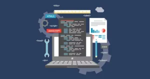 Una página web siendo editada y optimizada