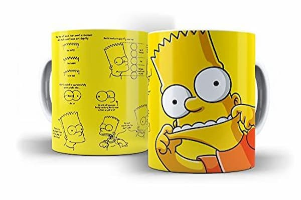 taza personalizada de los Simpsons