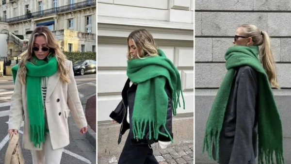 5. Casual con bufanda de pashmina