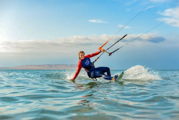 Kitesurf en la bahía de Paracas