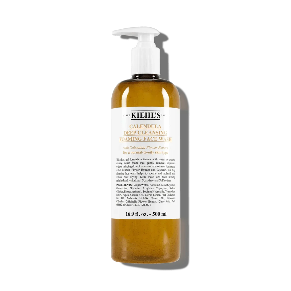 Kiehl’s calendula deep cleansing foaming face wash